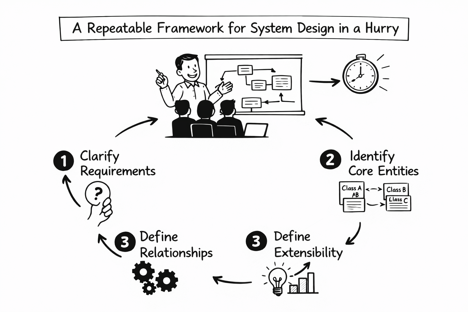 a repeatable framework for system design in a hurry