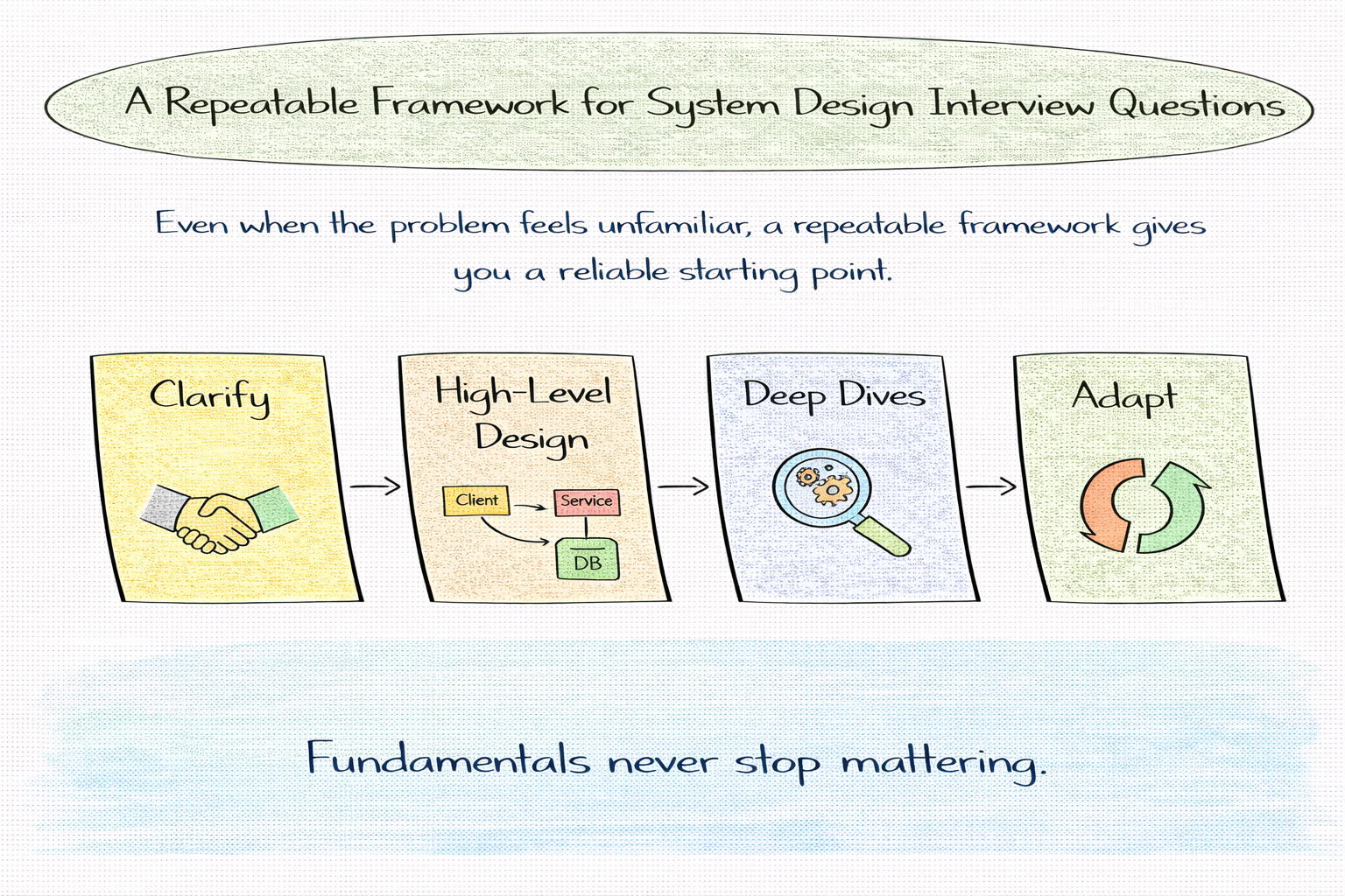 A repeatable framework for System Design interview questions