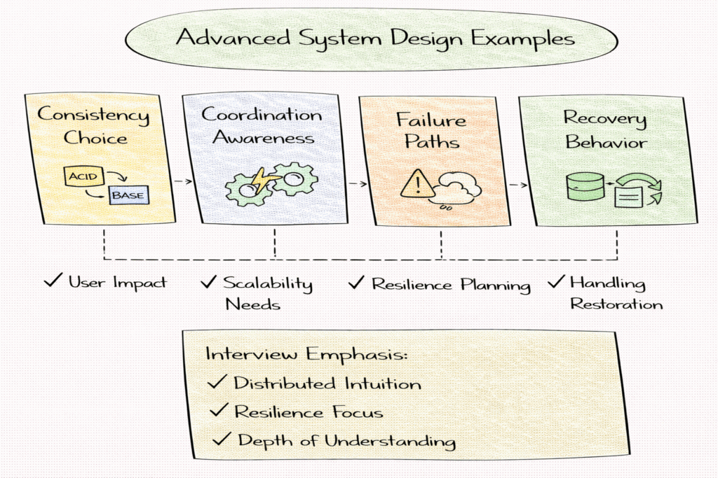advanced system design examples and distributed systems depth