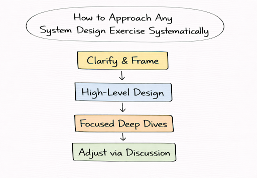 How to approach any System Design exercise systematically