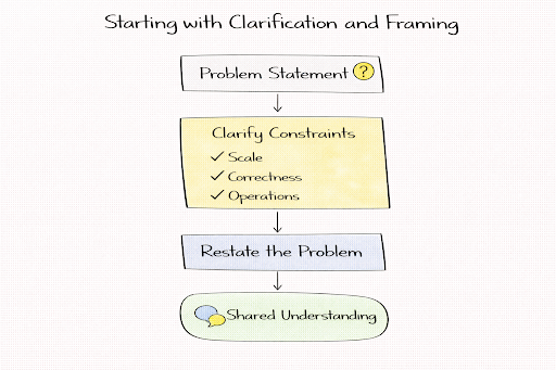 Starting with clarification and framing