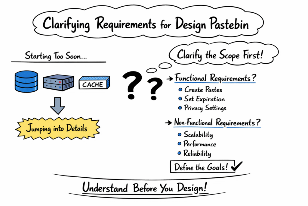 Clarifying Requirements And Defining The Scope Of Design Pastebin