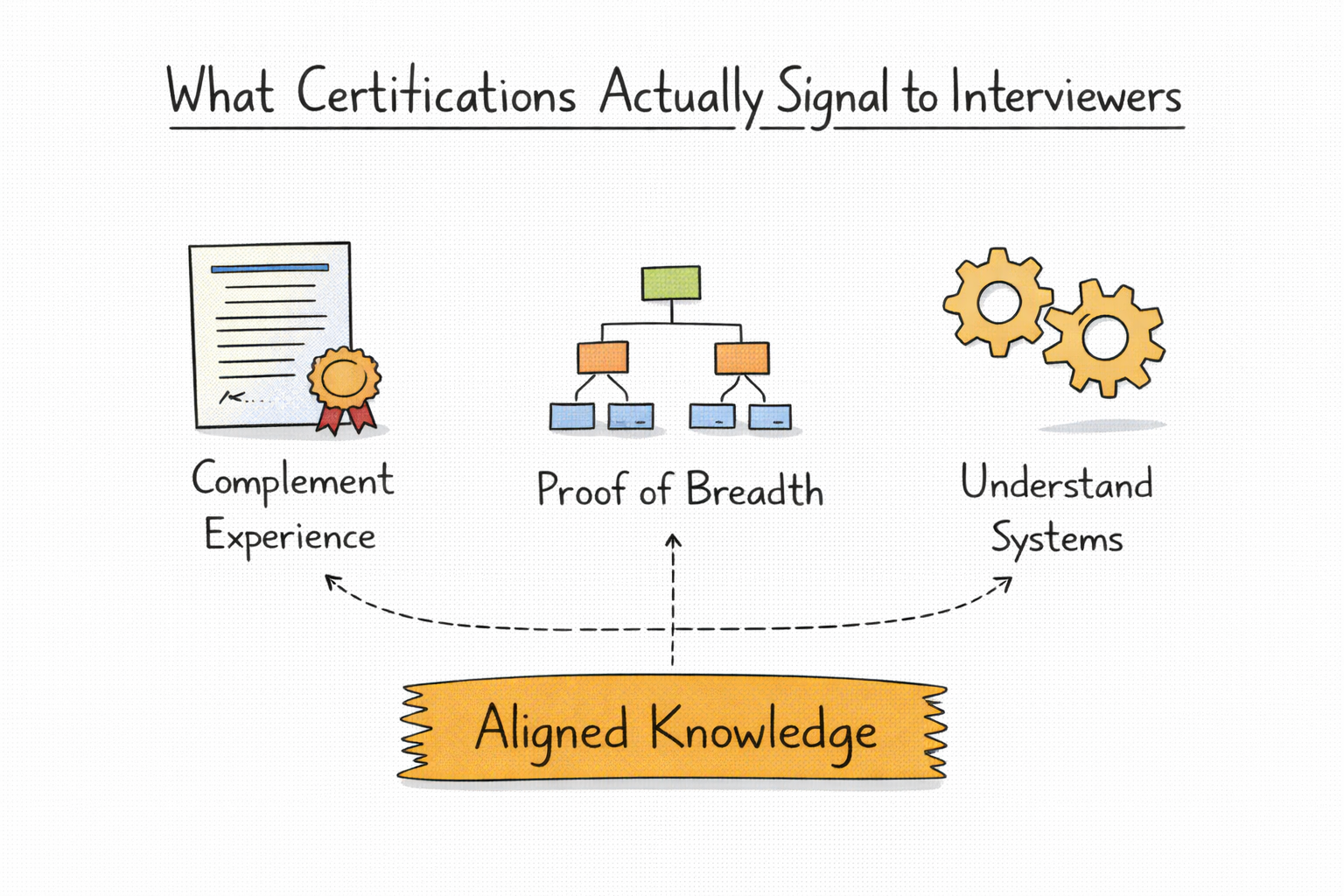 what certifications actually signal to interviewers