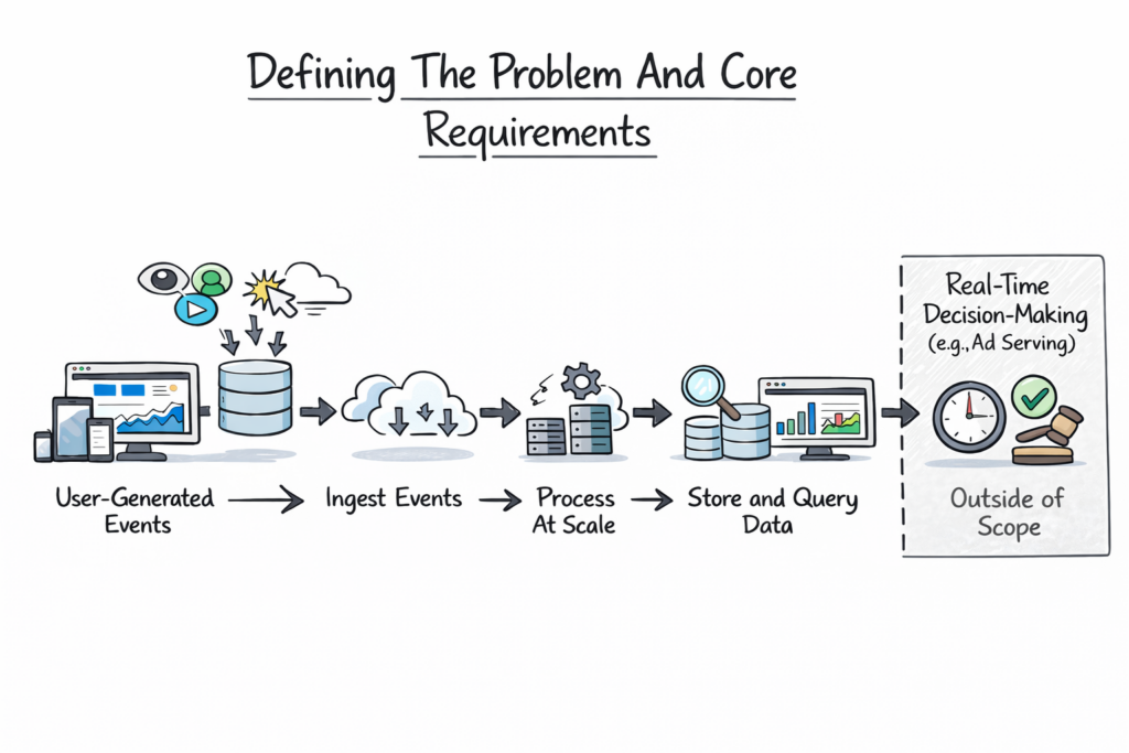 defining the problem and core requirements