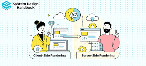 client side rendering vs server side rendering