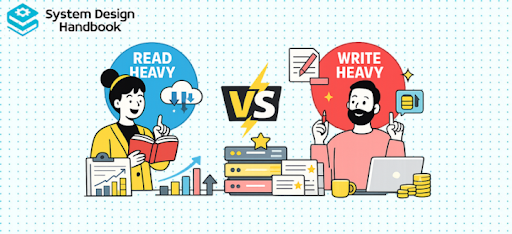 read-heavy vs write-heavy system design