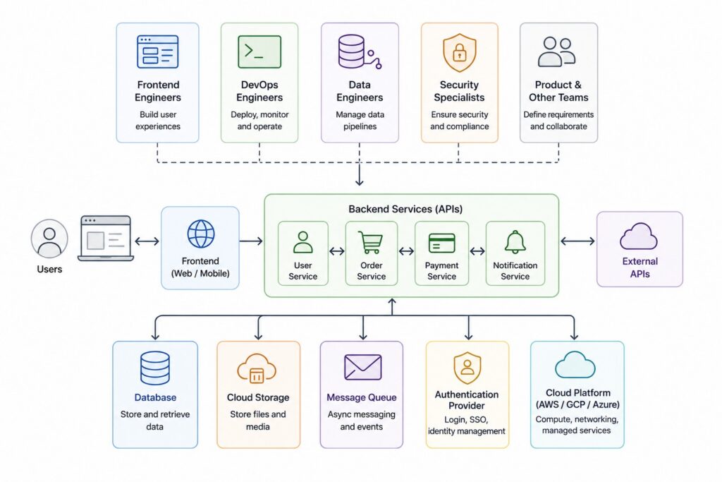 backend engineering is part of a larger system